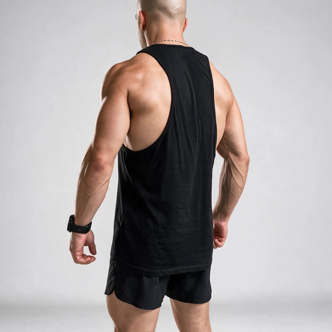 Camiseta de tirantes unisex KOLOSSAL Core con espalda de nadador – vista trasera