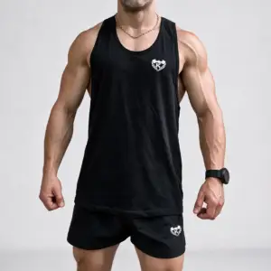 KOLOSSAL Core unisex relaxed fit gym tank top – front view