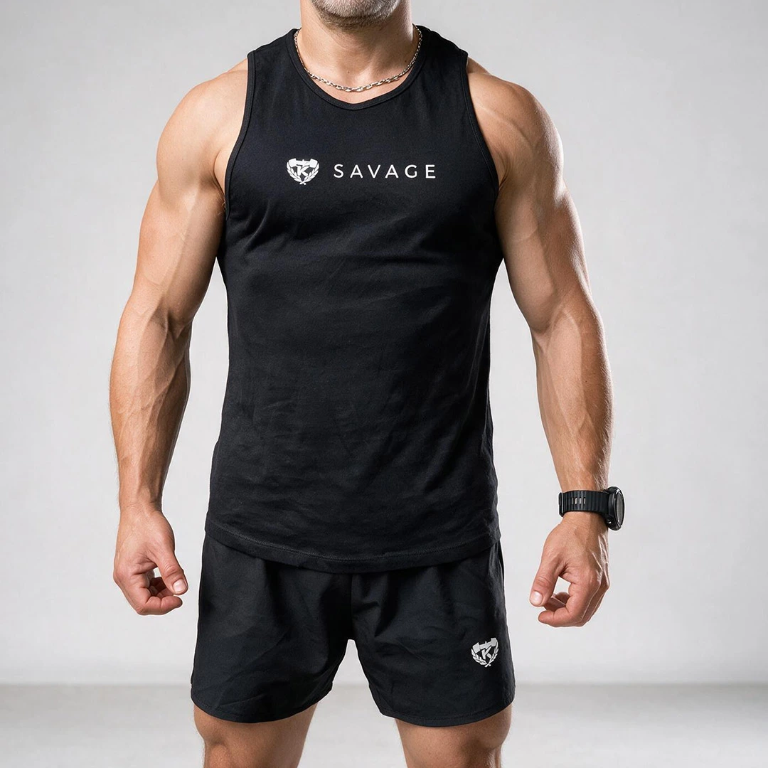 KOLOSSAL SAVAGE men’s tank top – relaxed front view